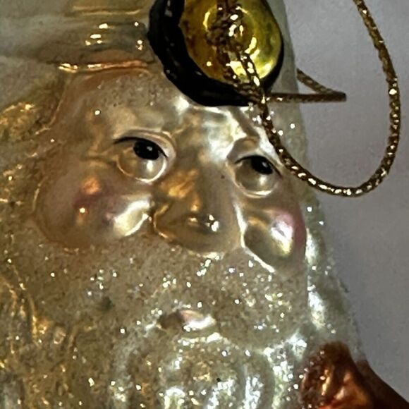 LAO MAI Blown Glass Doctor Dr. Santa Christmas Ornament 6” Gift Sack Physician - Picture 11 of 13